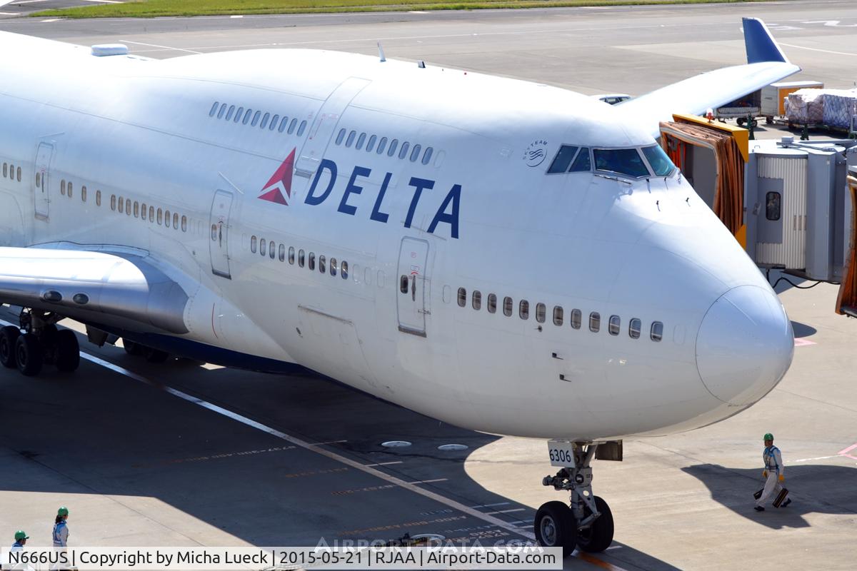 N666US, 1989 Boeing 747-451 C/N 23821, At Narita