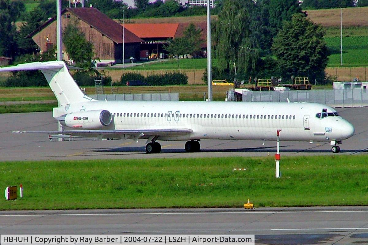 HB-IUH, 1991 McDonnell Douglas MD-83 (DC-9-83) C/N 53150, McDonnell Douglas DC-9-83 [53150] (Crossair) Zurich~HB 22/07/2004