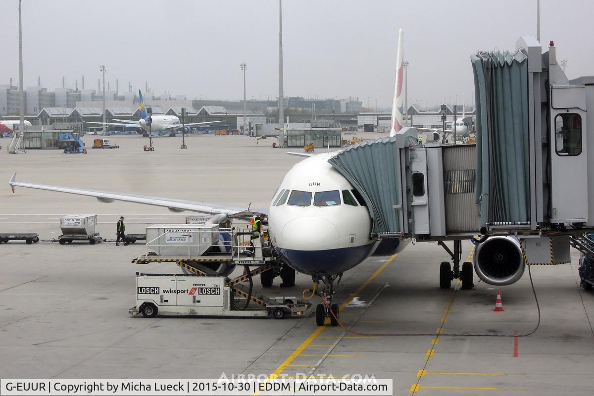 G-EUUR, 2003 Airbus A320-232 C/N 2040, Getting ready for the flight to Heathrow