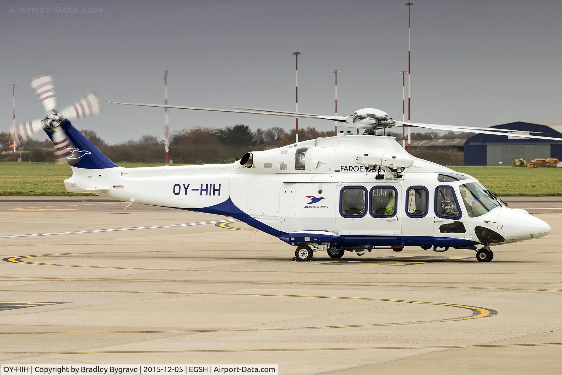 OY-HIH, 2015 AgustaWestland AW-139 C/N 31718, First AW139 for Atlantic Airways...