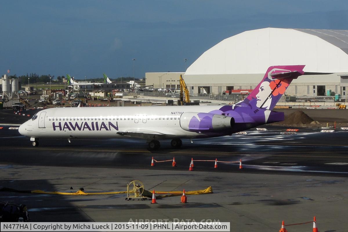 N477HA, 2001 Boeing 717-200 C/N 55122, At Honolulu