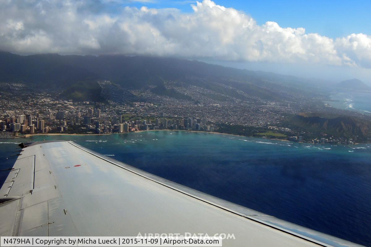 N479HA, 2001 Boeing 717-22A C/N 55124, Waikiki (HNL-KOA)