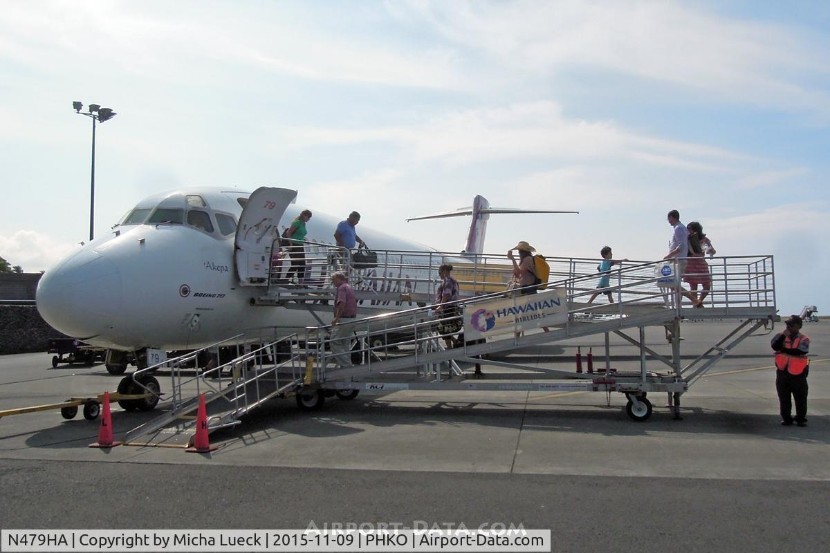 N479HA, 2001 Boeing 717-22A C/N 55124, At Kailua-Kona