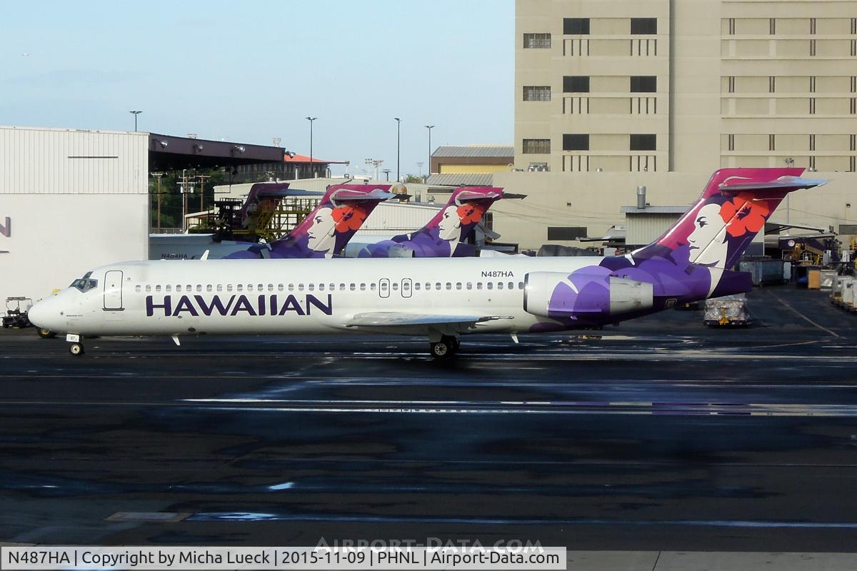 N487HA, 2001 Boeing 717-200 C/N 55132, At Honolulu