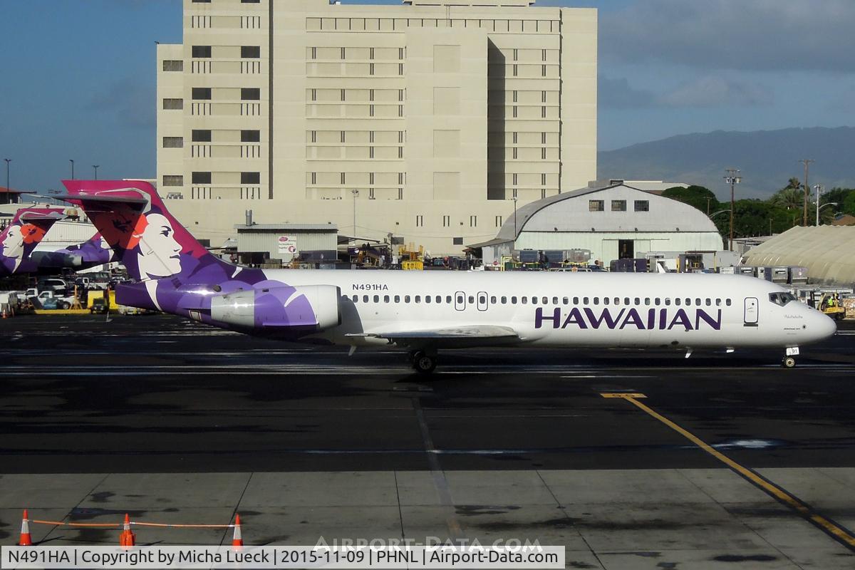 N491HA, 2003 Boeing 717-200 C/N 55175, At Honolulu