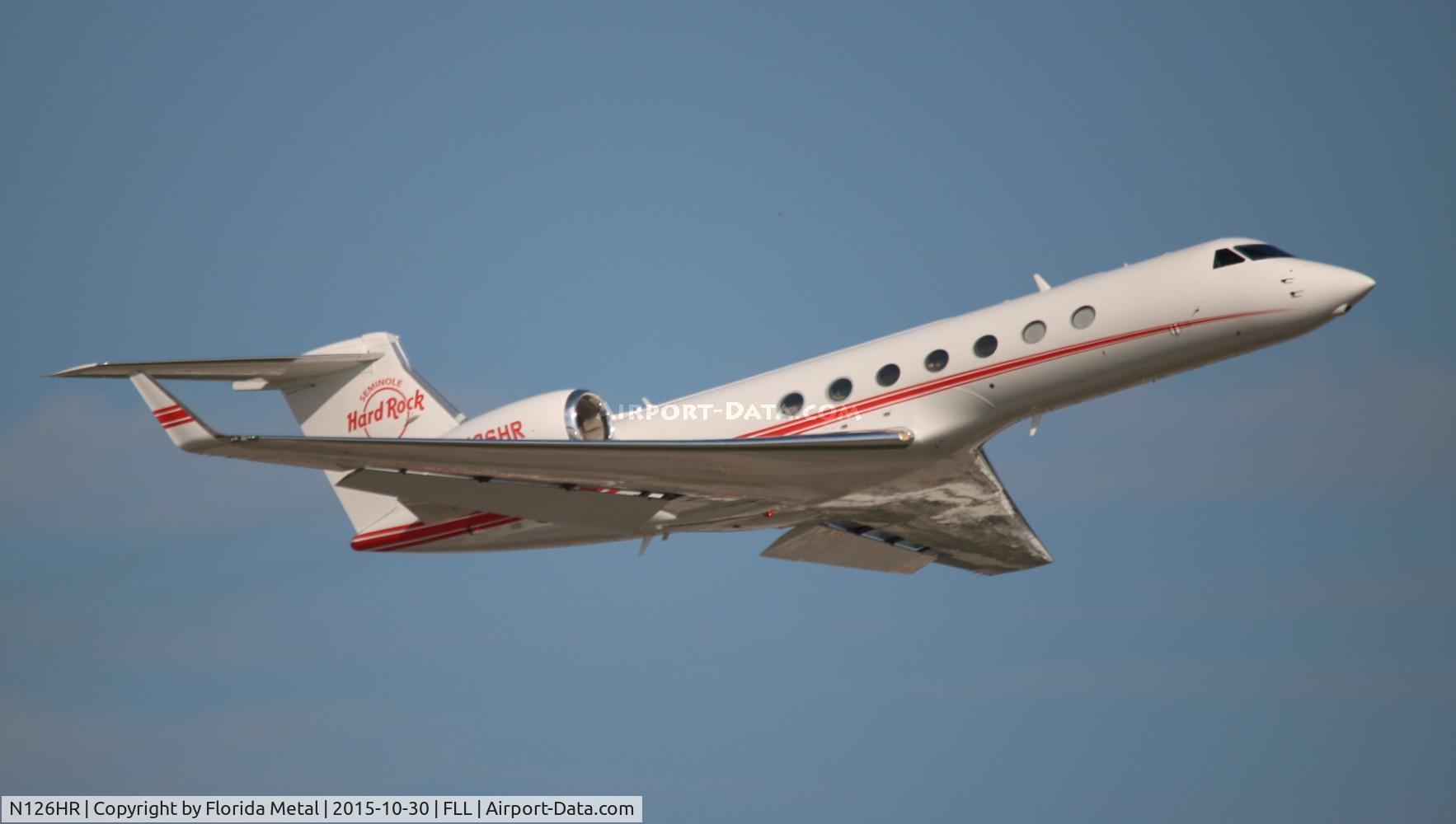 N126HR, 2013 Gulfstream Aerospace GV-SP (G550) C/N 5436, Seminole Hardrock