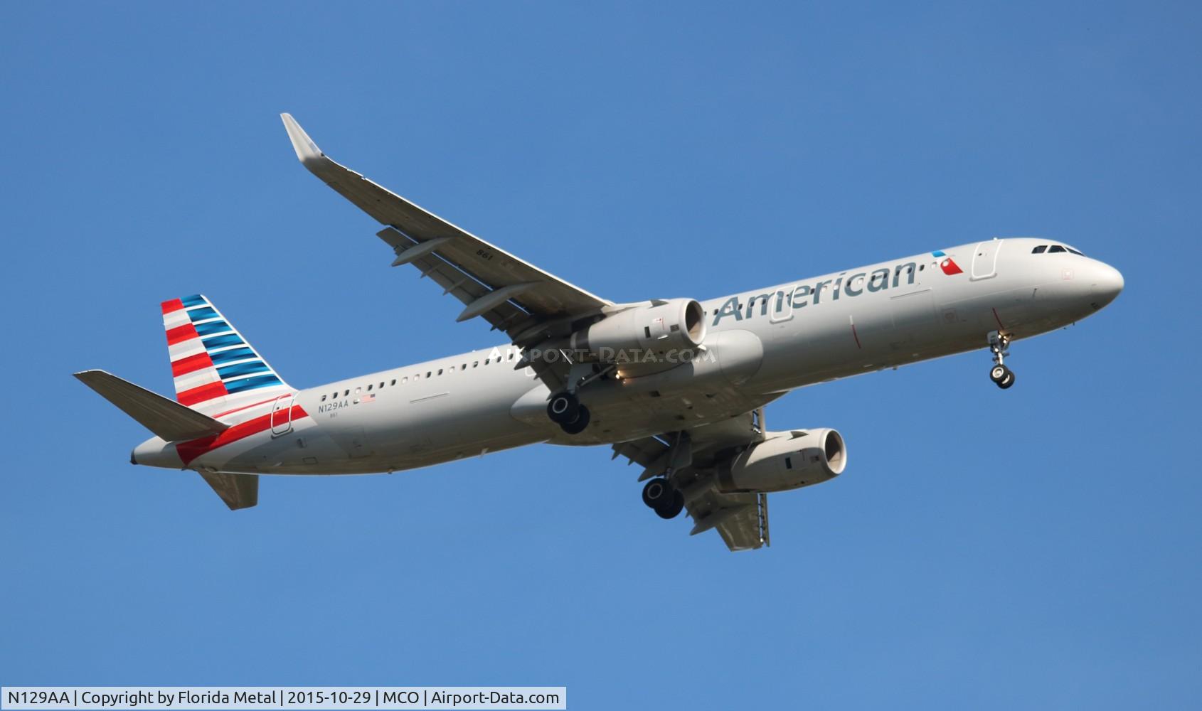 N129AA, 2014 Airbus A321-231 C/N 6401, American