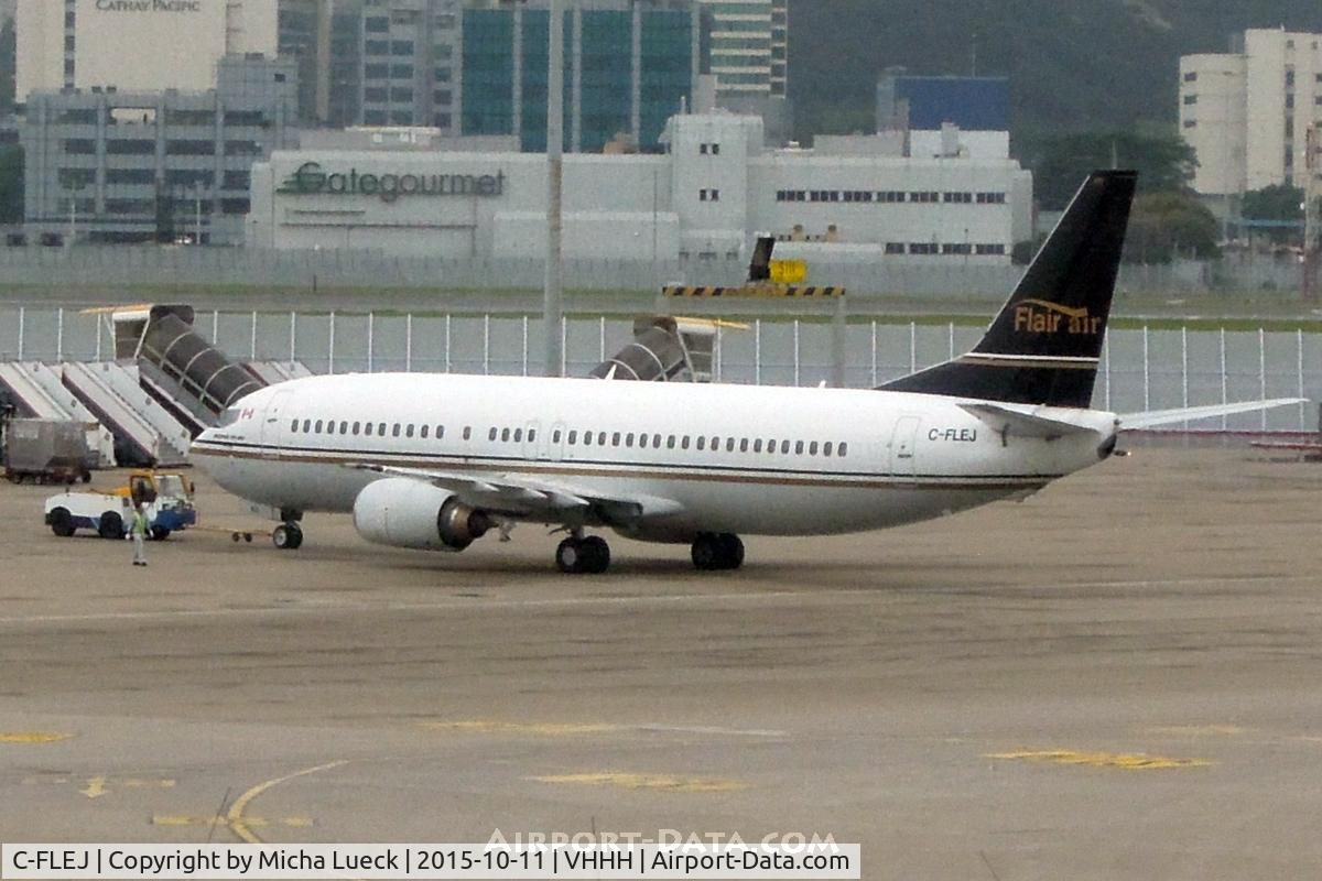 C-FLEJ, 1991 Boeing 737-4B3 C/N 24751, At Hong Kong