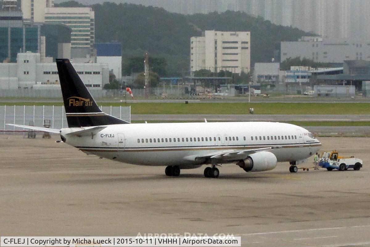 C-FLEJ, 1991 Boeing 737-4B3 C/N 24751, At Hong Kong