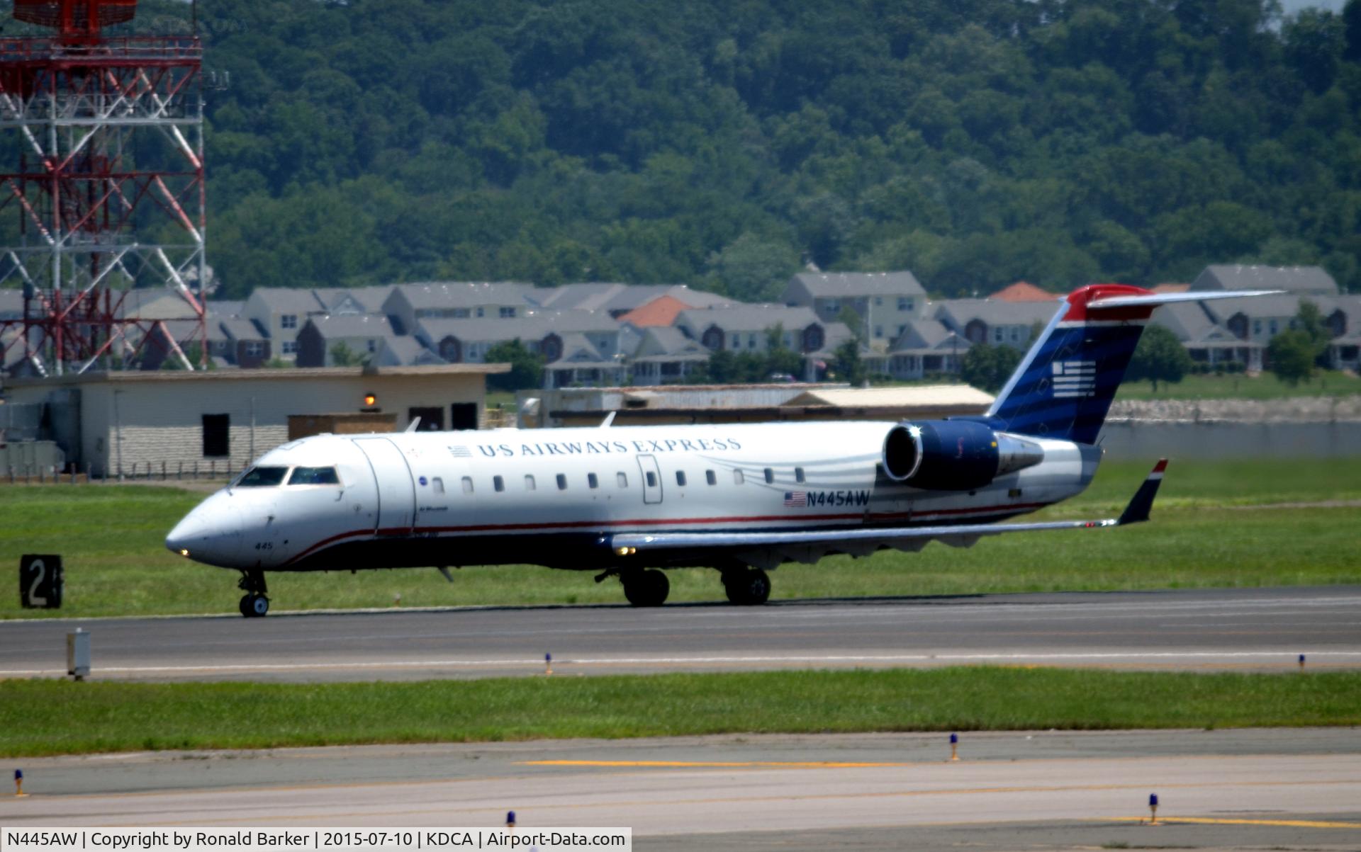 N445AW, 2003 Bombardier CRJ-200LR (CL-600-2B19) C/N 7804, Takeoff National