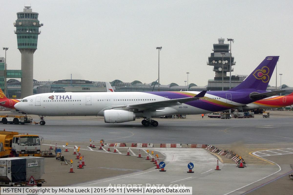 HS-TEN, 2009 Airbus A330-343X C/N 990, At Hong Kong