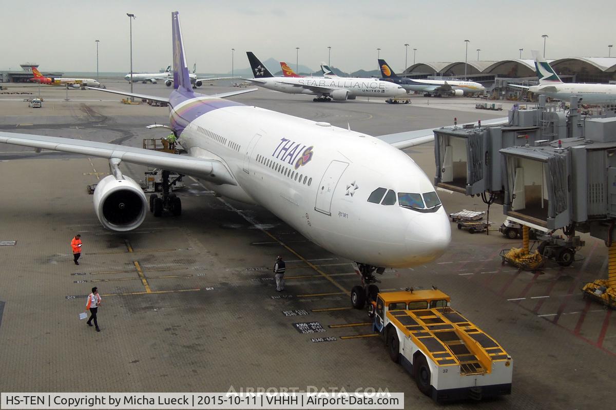 HS-TEN, 2009 Airbus A330-343X C/N 990, At Hong Kong