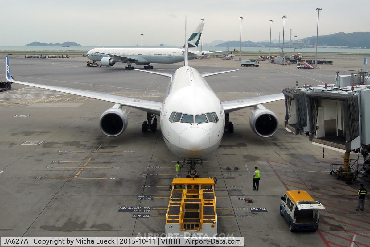 JA627A, 2012 Boeing 767-381/ER C/N 40898, At Hong Kong