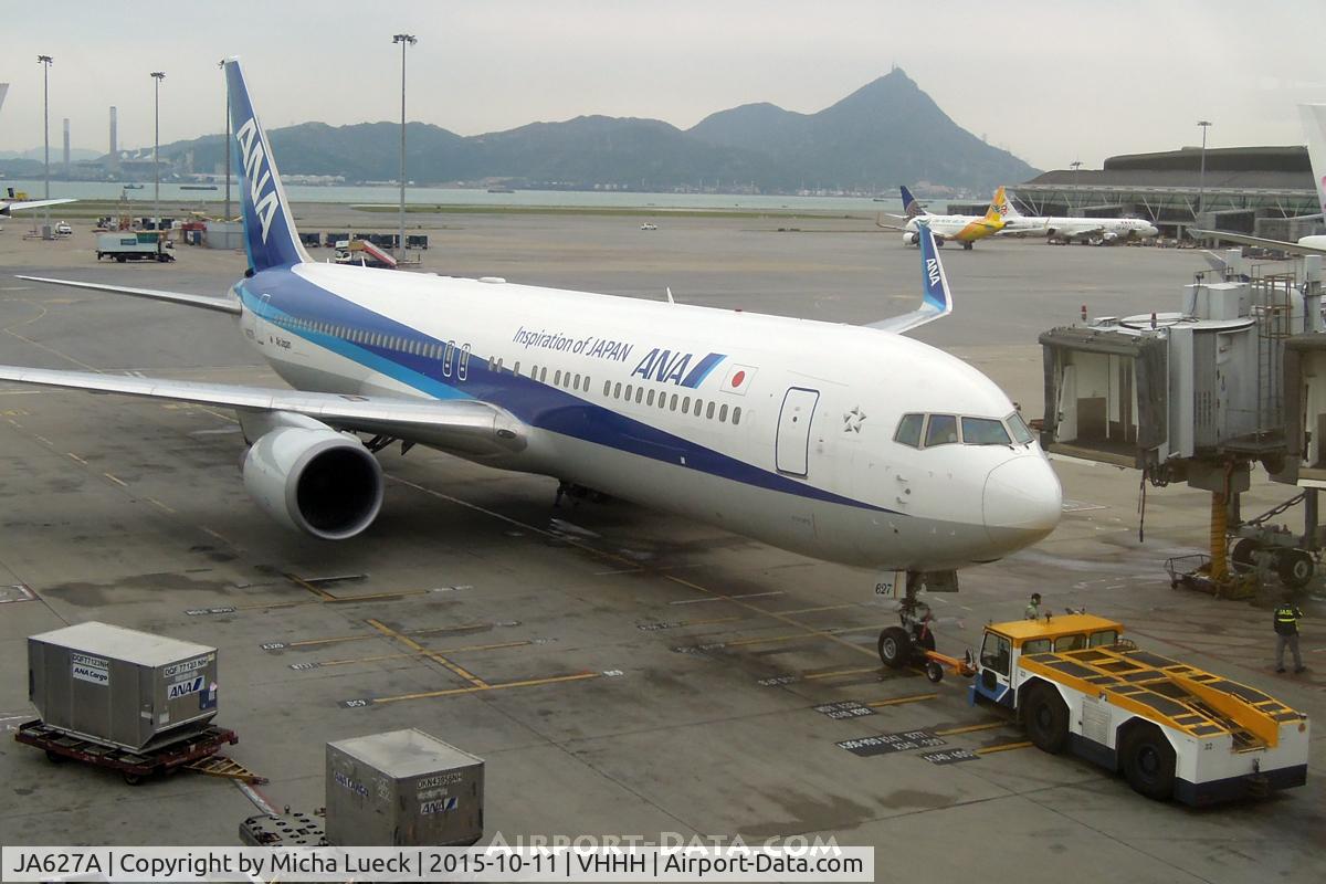 JA627A, 2012 Boeing 767-381/ER C/N 40898, At Hong Kong