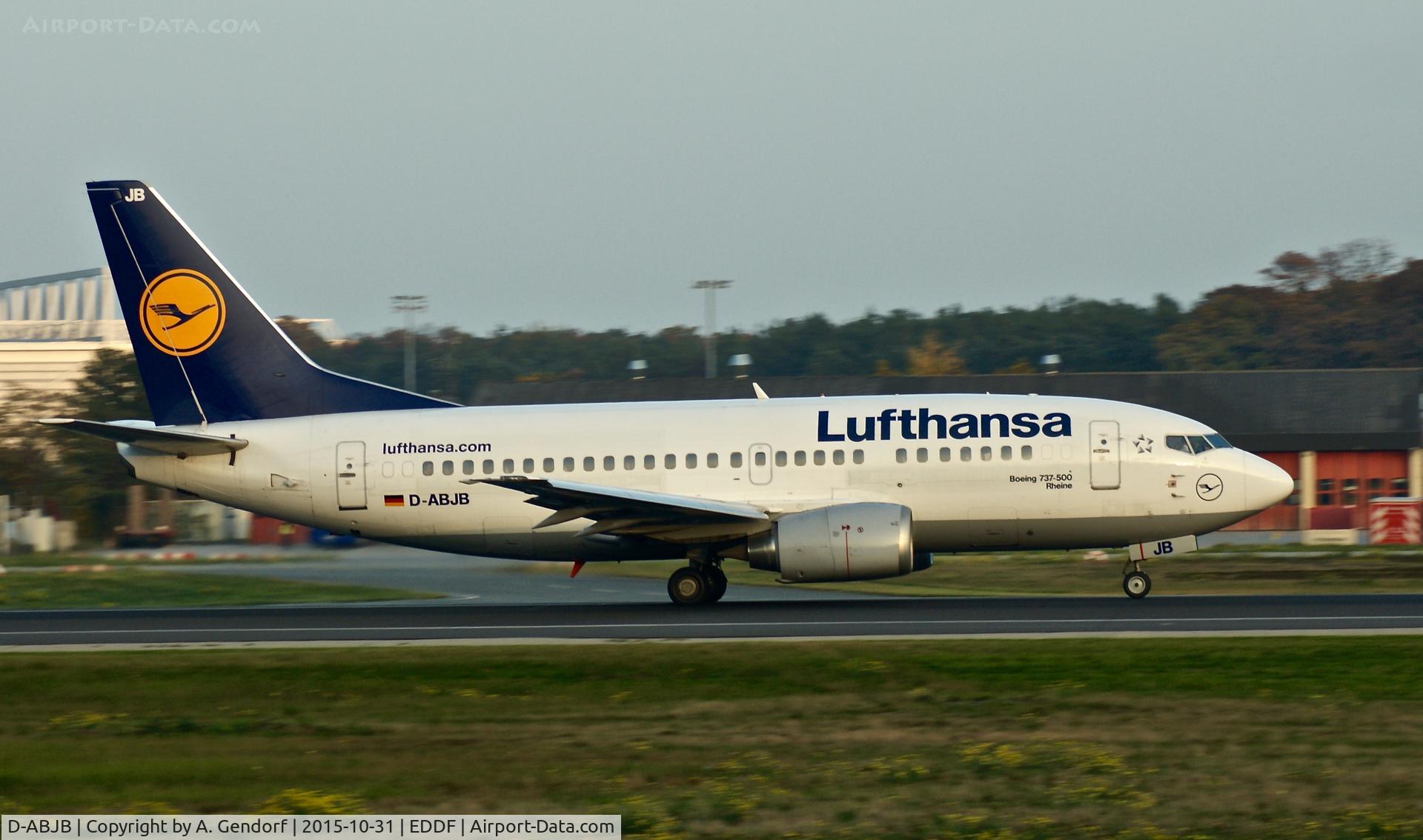 D-ABJB, 1991 Boeing 737-530 C/N 25271, Lufthansa, is here at Frankfurt Rhein/Main(EDDF)