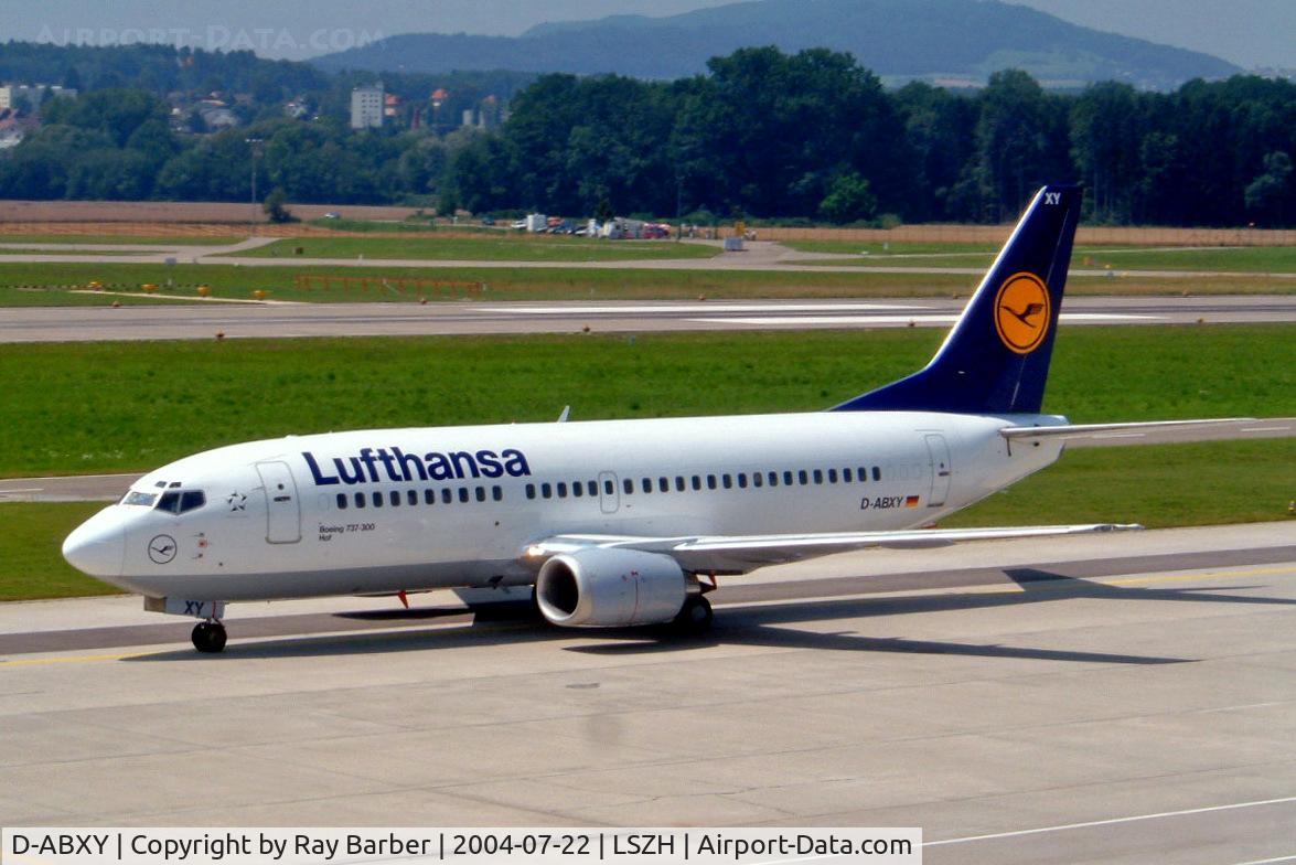 D-ABXY, 1989 Boeing 737-330 C/N 24563, Boeing 737-330 [23563] (Lufthansa) Zurich~HB 22/07/2004