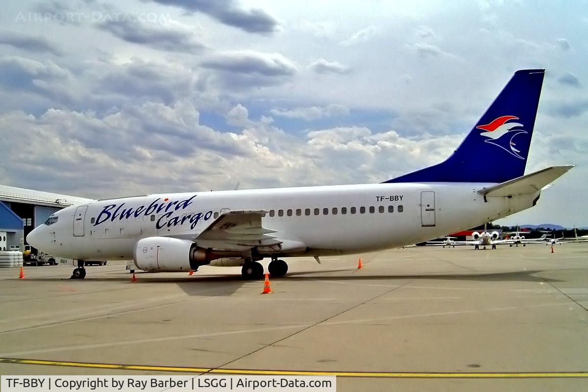 TF-BBY, 1986 Boeing 737-3Y0/SF C/N 23500, Boeing 737-3Y0F [23500] (Bluebird Cargo) Geneva~HB 23/07/2004