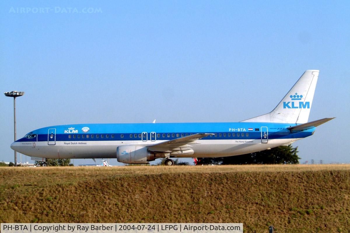 PH-BTA, 1991 Boeing 737-406 C/N 25412, Boeing 737-406 [25412] (KLM Royal Dutch Airlines) Paris-Charles De Gaulle~F 24/07/2004