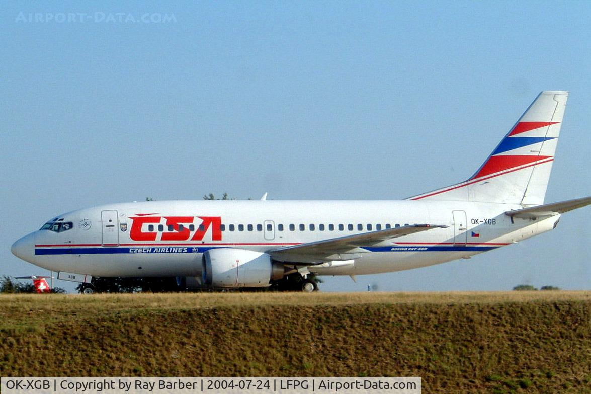 OK-XGB, 1992 Boeing 737-55S C/N 26540, Boeing 737-55S [26540] (CSA Czech Airlines) Paris-Charles De Gaulle~F 24/07/2004