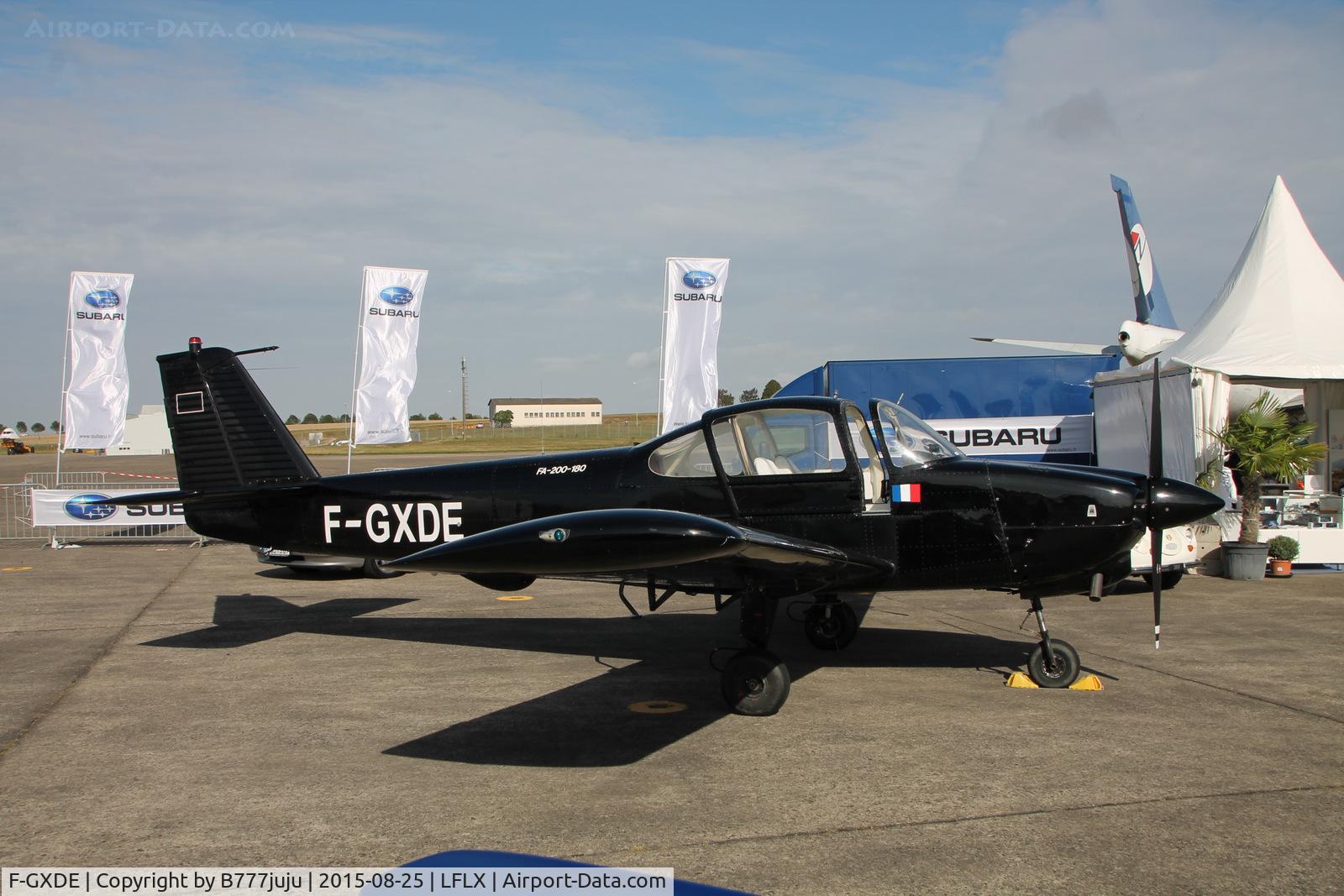 F-GXDE, Fuji FA-200-180AO Aero Subaru C/N 214, during WAC 2015