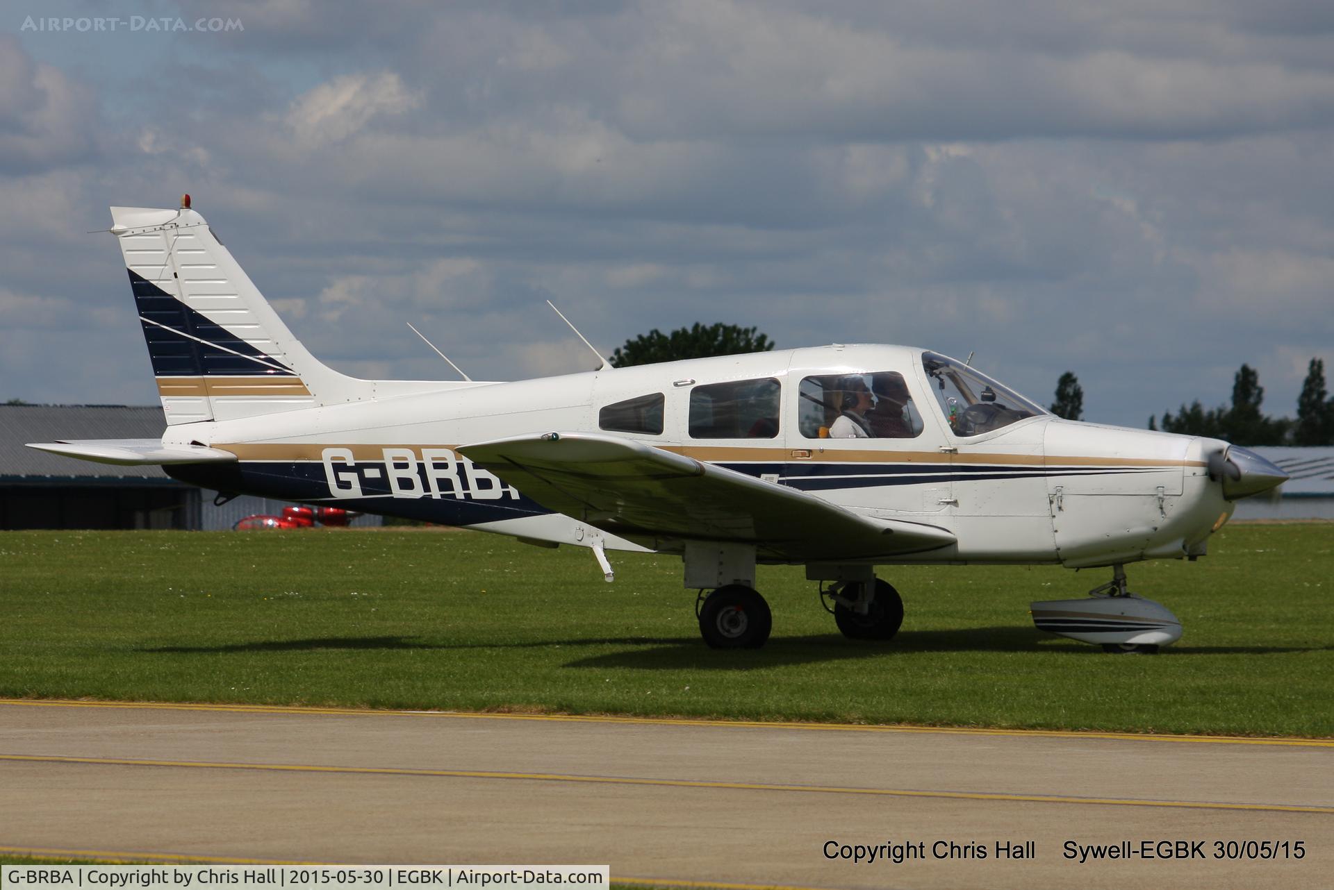 G-BRBA, 1979 Piper PA-28-161 Cherokee Warrior II C/N 28-7916109, at Aeroexpo 2015