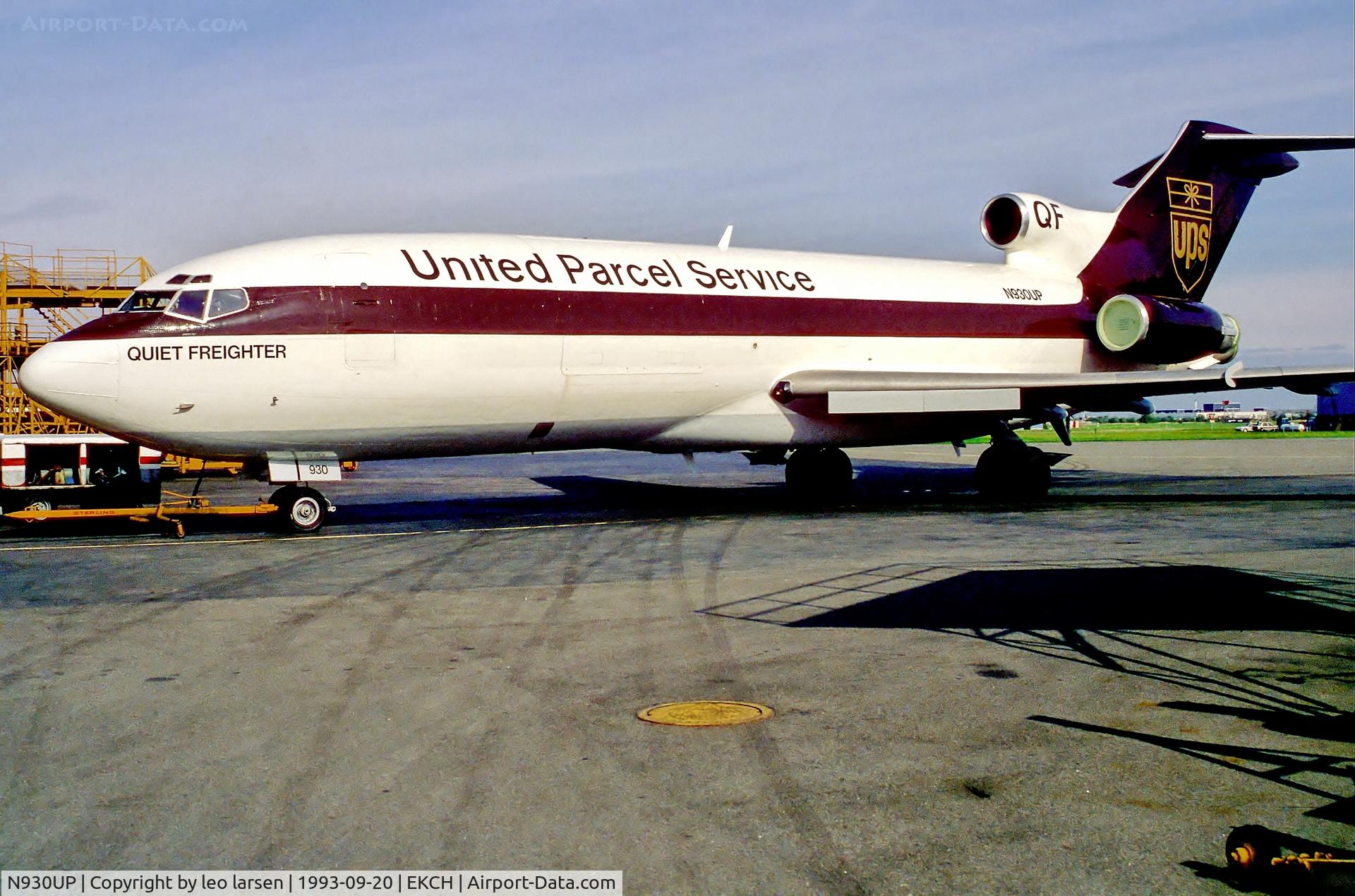 N930UP, 1966 Boeing 727-1QF C/N 19096, Copenhagen 20.9.93