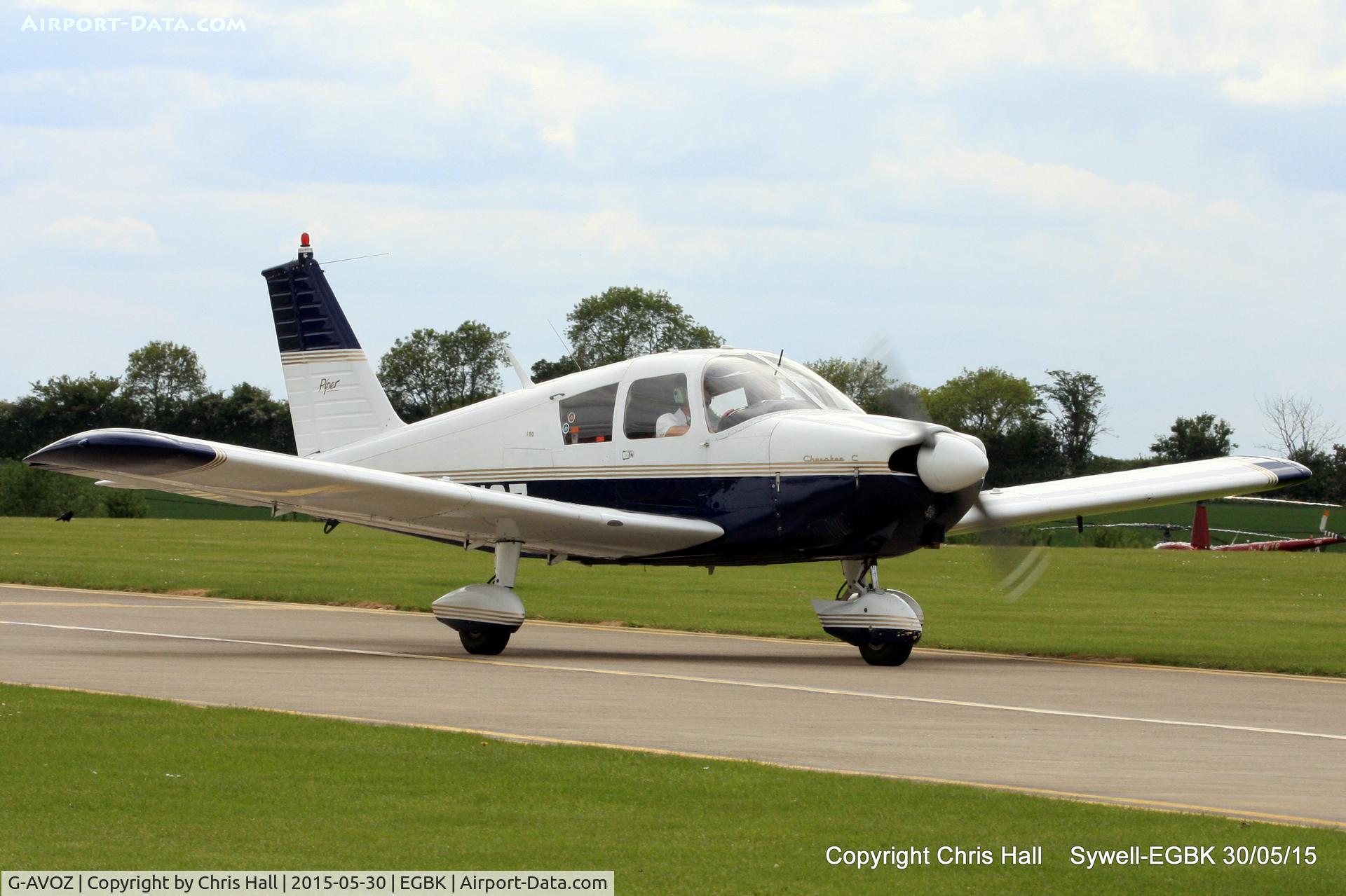 G-AVOZ, 1966 Piper PA-28-180 Cherokee C/N 28-3711, at Aeroexpo 2015