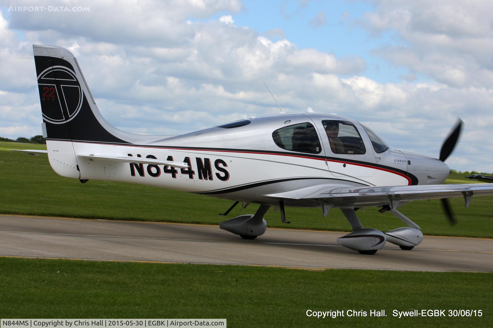 N844MS, 2013 Cirrus SR22T C/N 0630, at Aeroexpo 2015