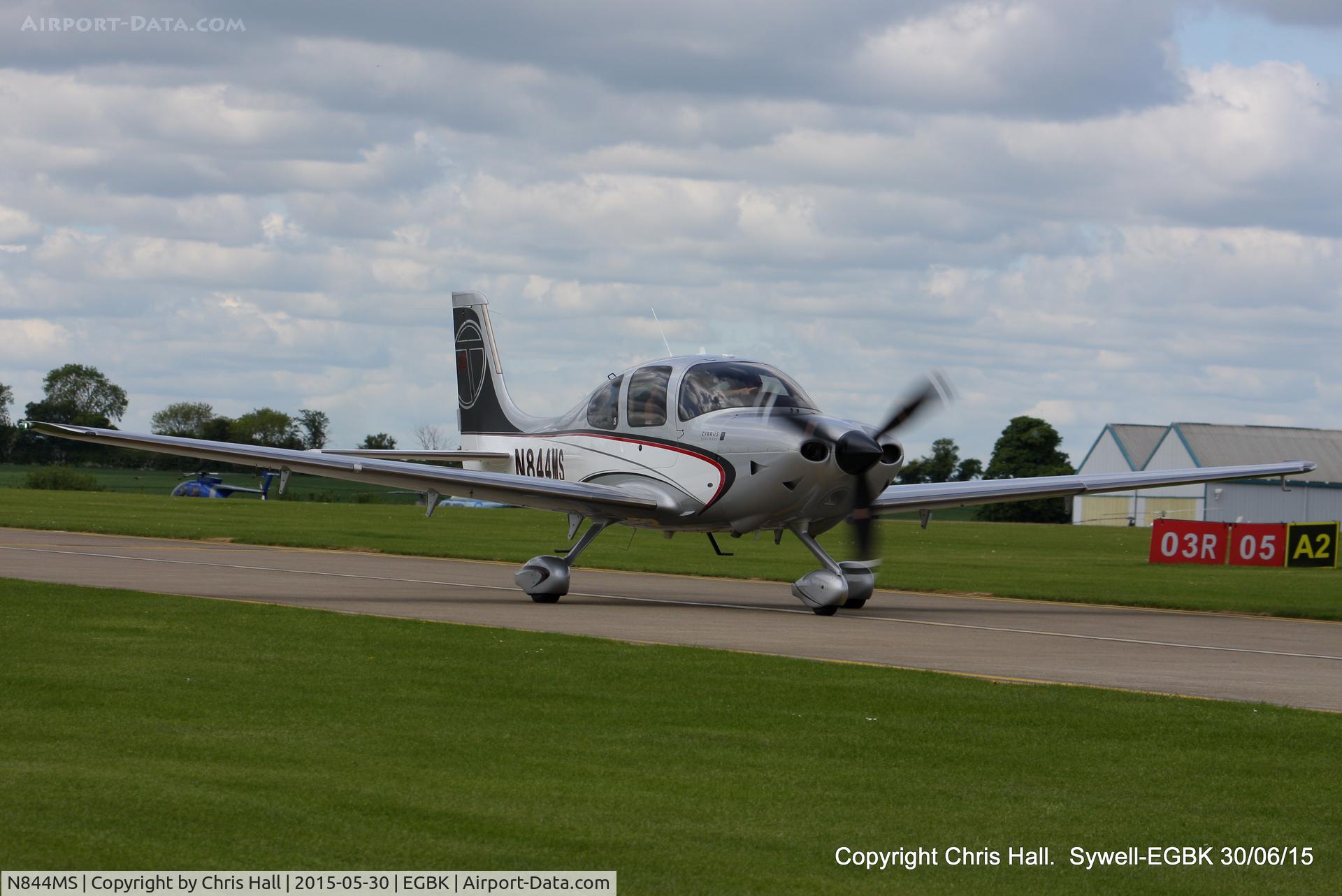 N844MS, 2013 Cirrus SR22T C/N 0630, at Aeroexpo 2015