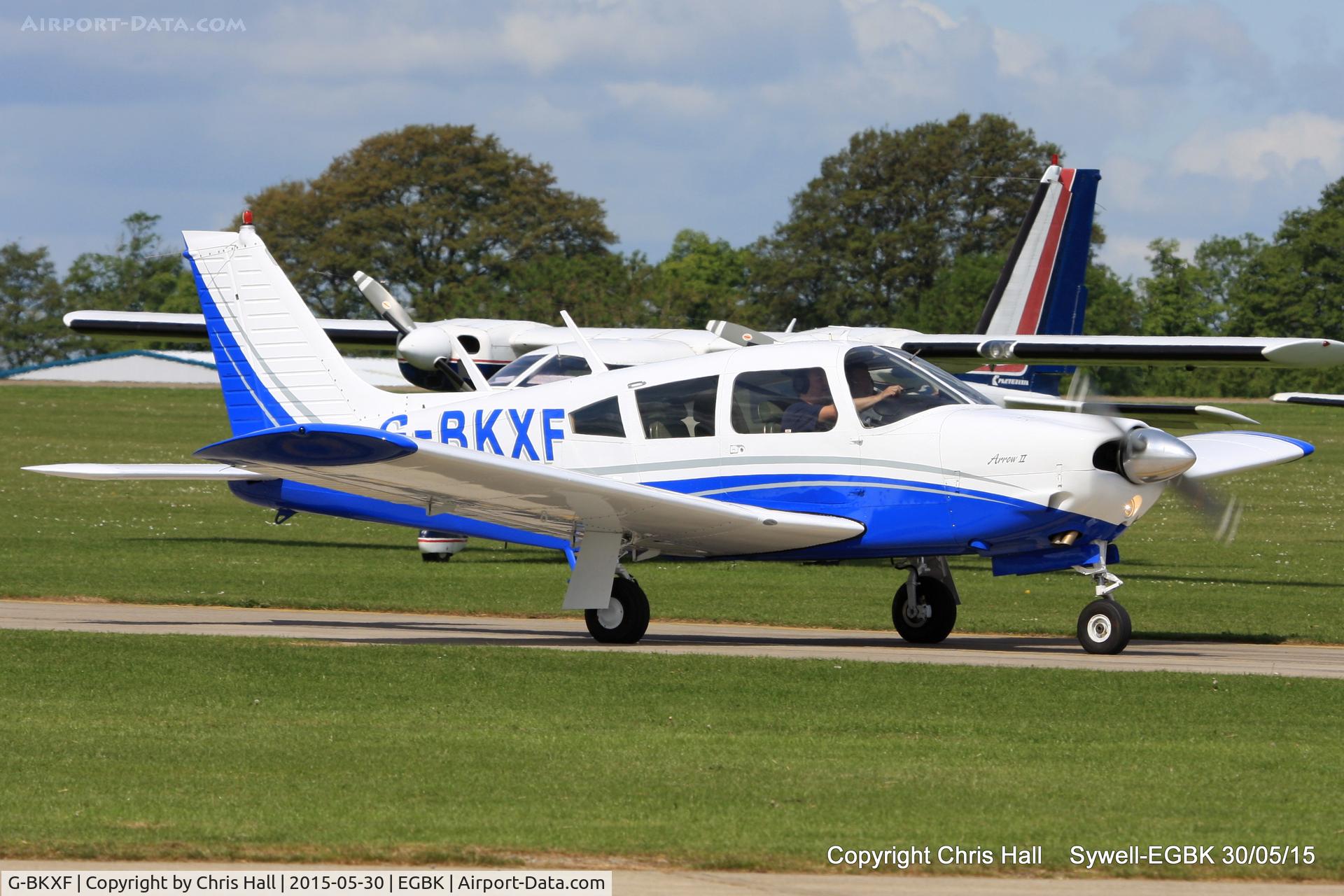 G-BKXF, 1973 Piper PA-28R-200 Cherokee Arrow C/N 28R-7335351, at Aeroexpo 2015