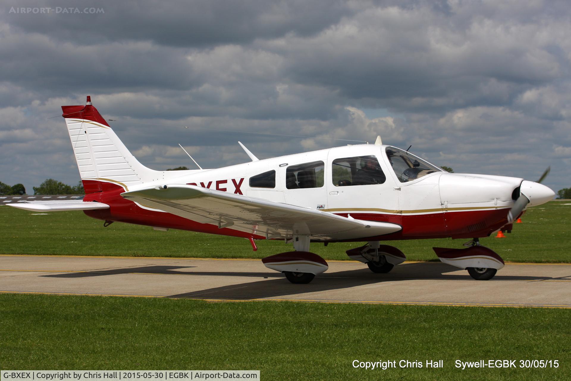 G-BXEX, 1977 Piper PA-28-181 Cherokee Archer II C/N 28-7790463, at Aeroexpo 2015