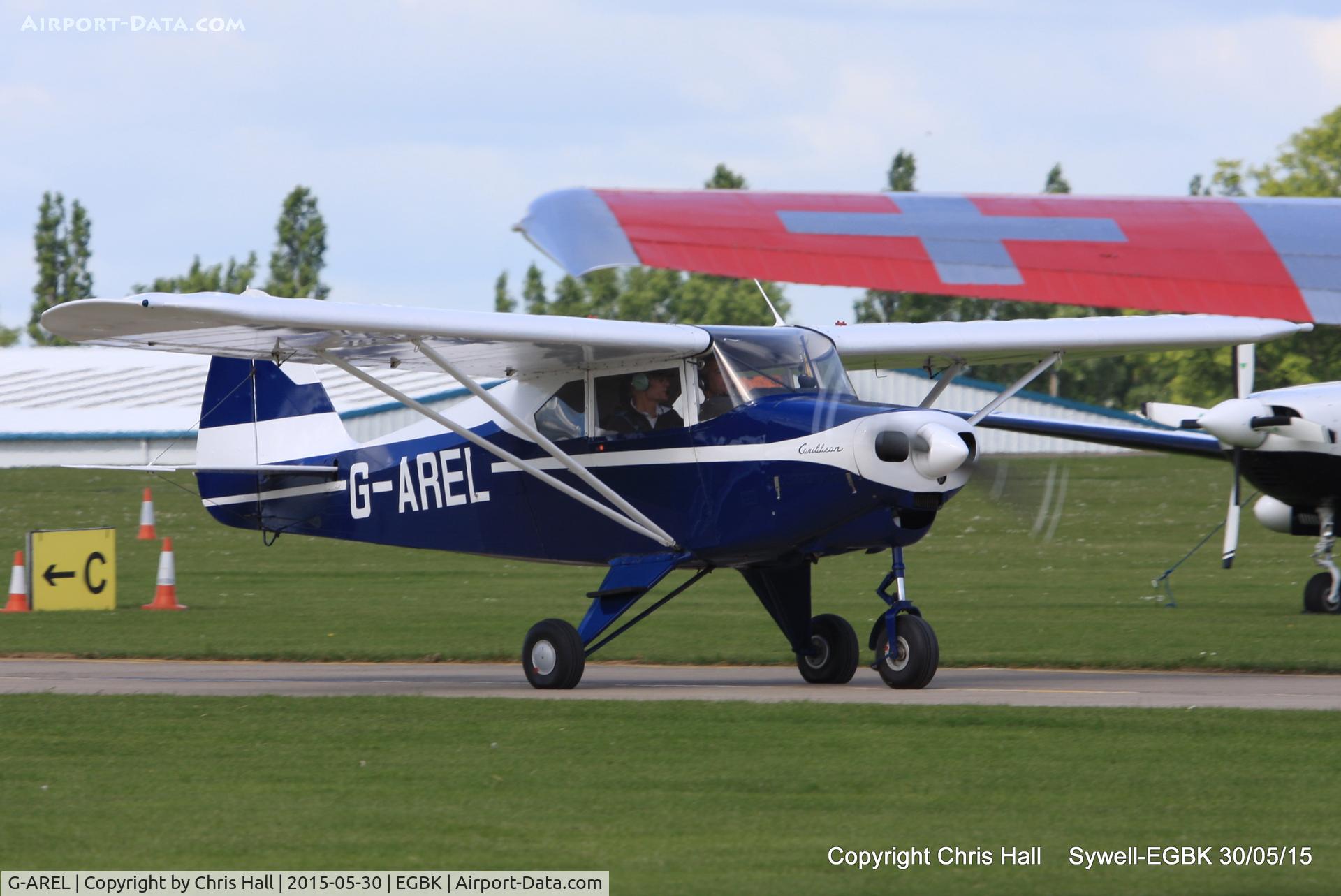 G-AREL, 1960 Piper PA-22-150 Caribbean C/N 22-7284, at Aeroexpo 2015