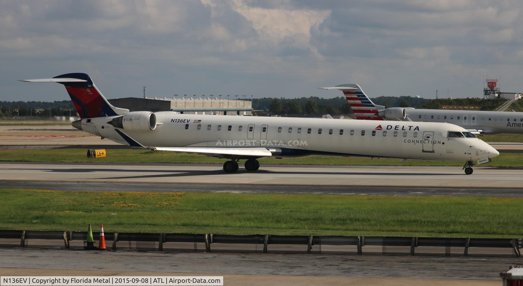 N136EV, 2009 Bombardier CRJ-900ER (CL-600-2D24) C/N 15226, Delta CRJ-900