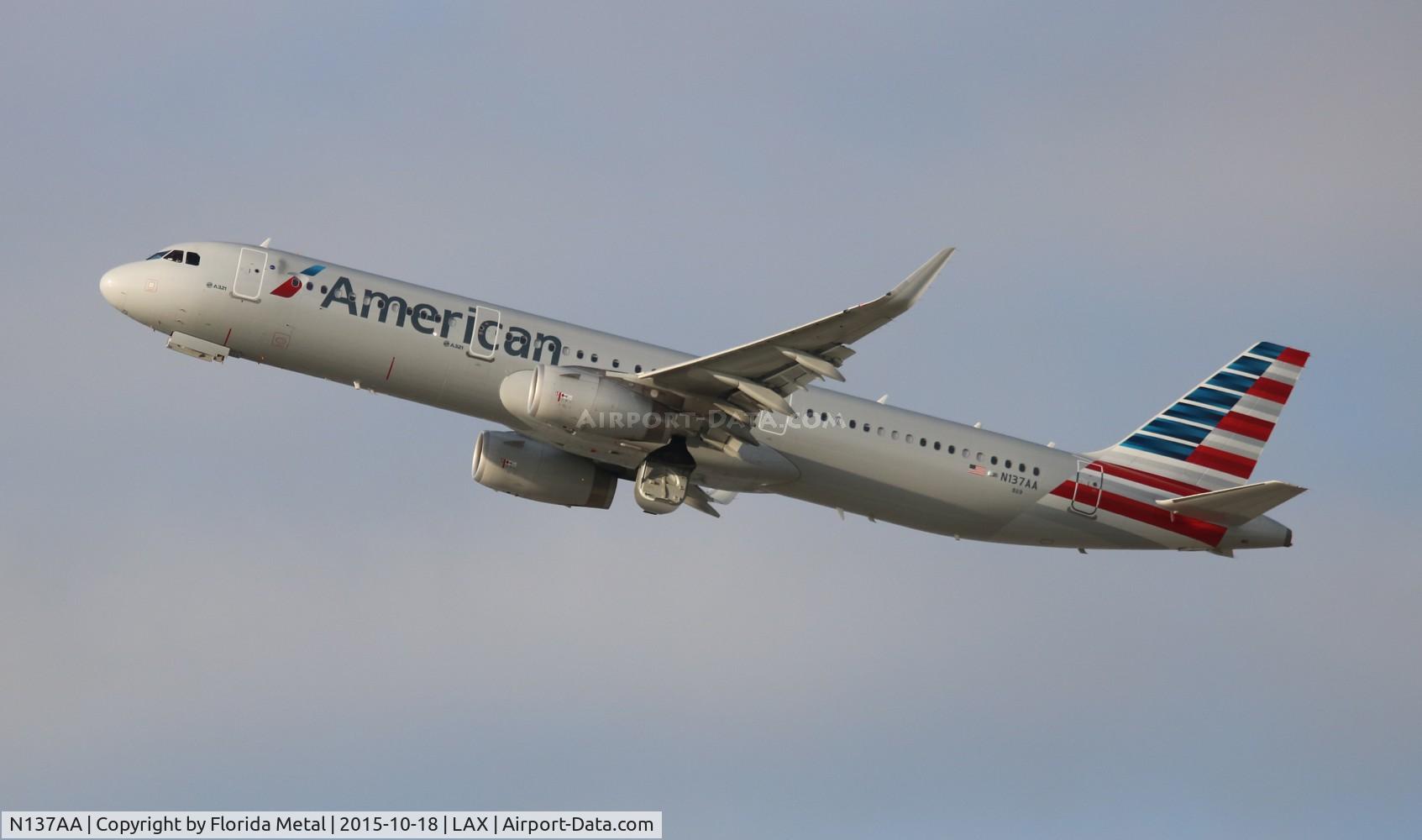 N137AA, 2015 Airbus A321-231 C/N 6647, American