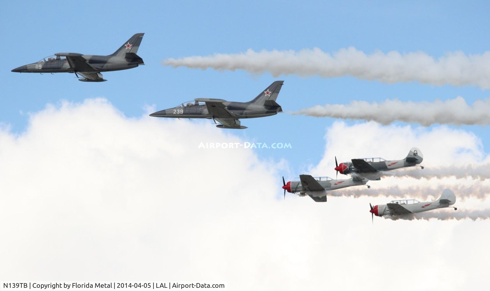 N139TB, 1984 Aero L-39 Albatros C/N 432919, L-39s with Yaks in a Cold War Trainer Heritage flight?