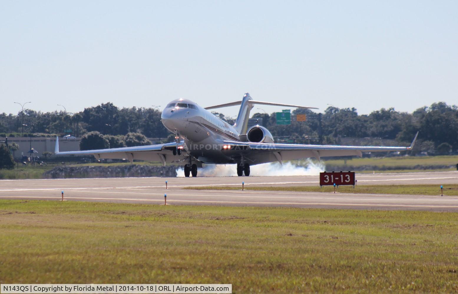 N143QS, 2012 Bombardier BD-700-1A10 Global 6000 C/N 9499, Net Jets Global 6000