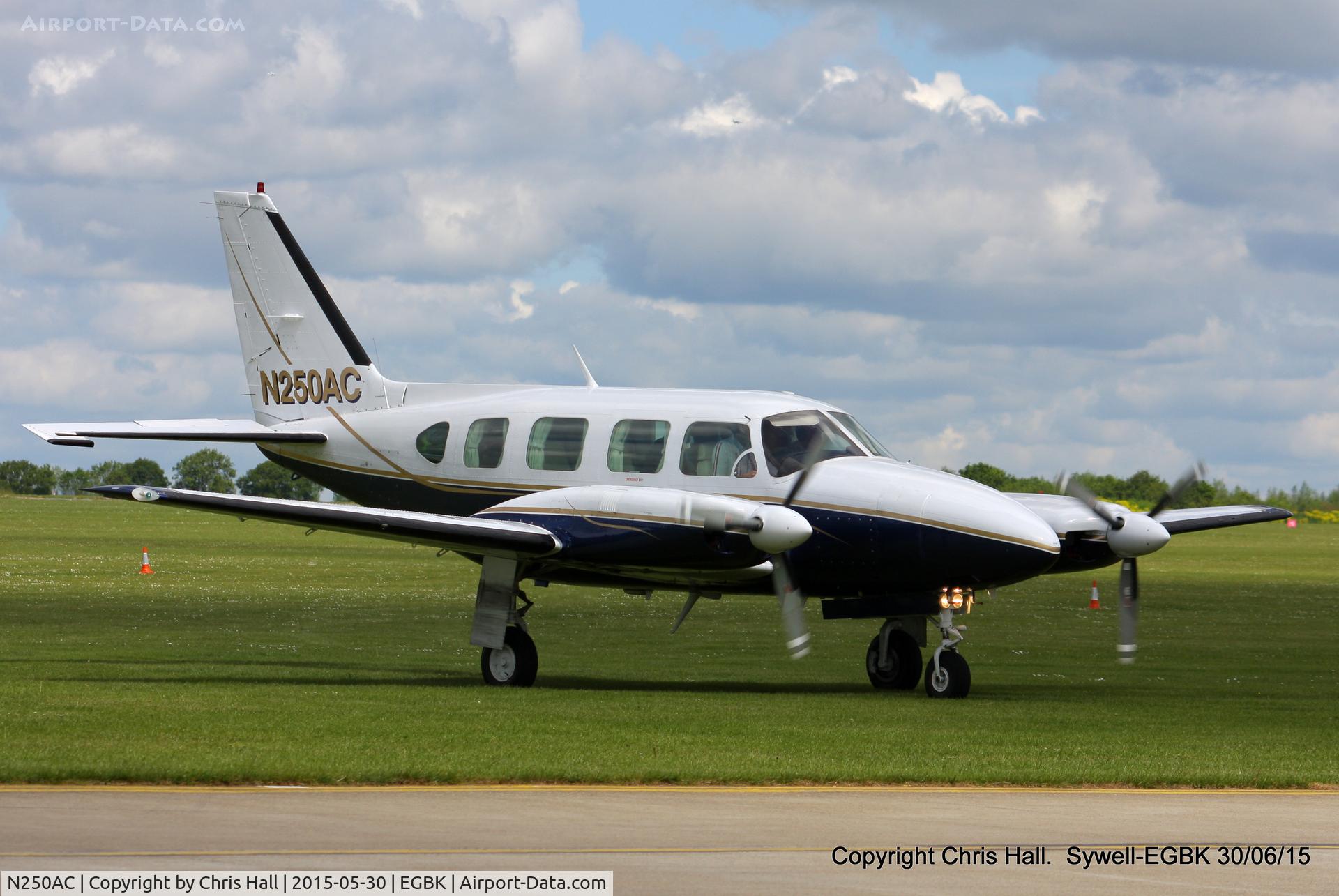 N250AC, Piper PA-31T Cheyenne C/N 31T-7612040, at Aeroexpo 2015