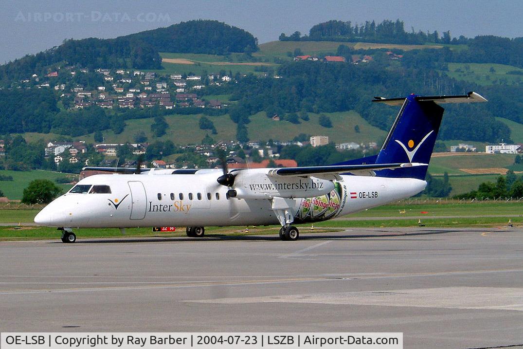 OE-LSB, 1998 De Havilland Canada DHC-8-314Q Dash 8 C/N 525, De Havilland Canada DHC-8Q-314 Dash 8 [525] (Intersky) Bern Belp~HB 23/07/2004
