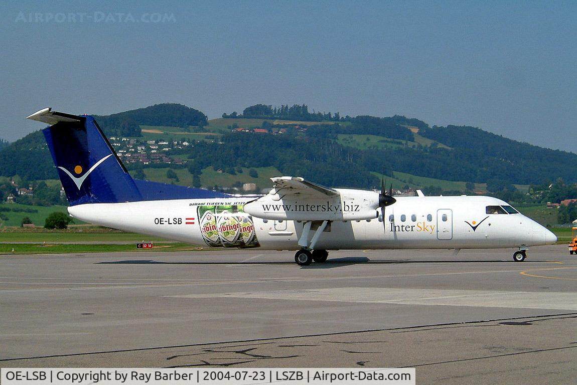 OE-LSB, 1998 De Havilland Canada DHC-8-314Q Dash 8 C/N 525, De Havilland Canada DHC-8Q-314 Dash 8 [525] (Intersky) Bern Belp~HB 23/07/2004