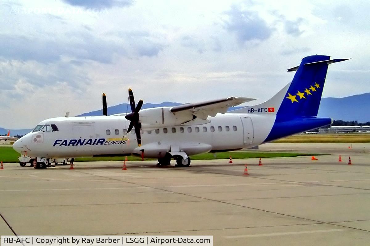 HB-AFC, 1988 ATR 42-320 C/N 087, Aerospatiale ATR-42-320 [087] (Farnair Europe) Geneva~HB 23/07/2004