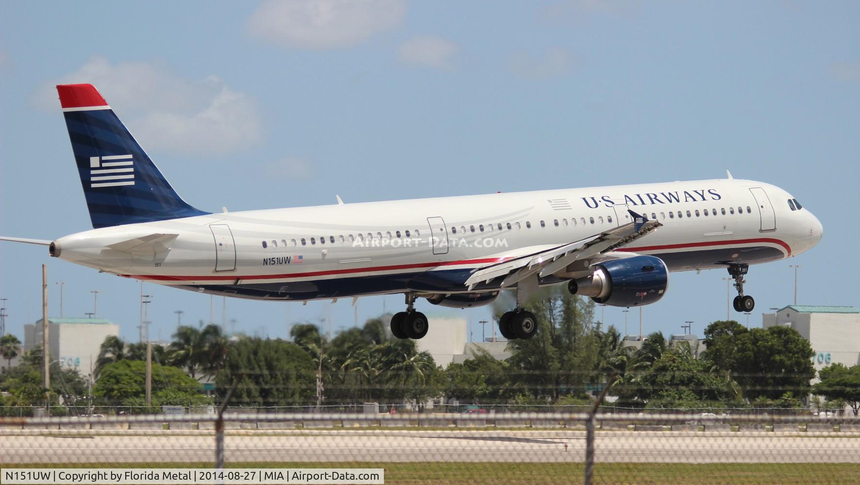 N151UW, 2013 Airbus A321-211 C/N 5513, USAirways