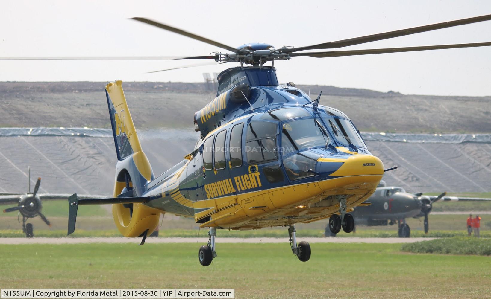 N155UM, 2011 Eurocopter EC-155B-1 C/N 6934, University of Michigan health EC155B