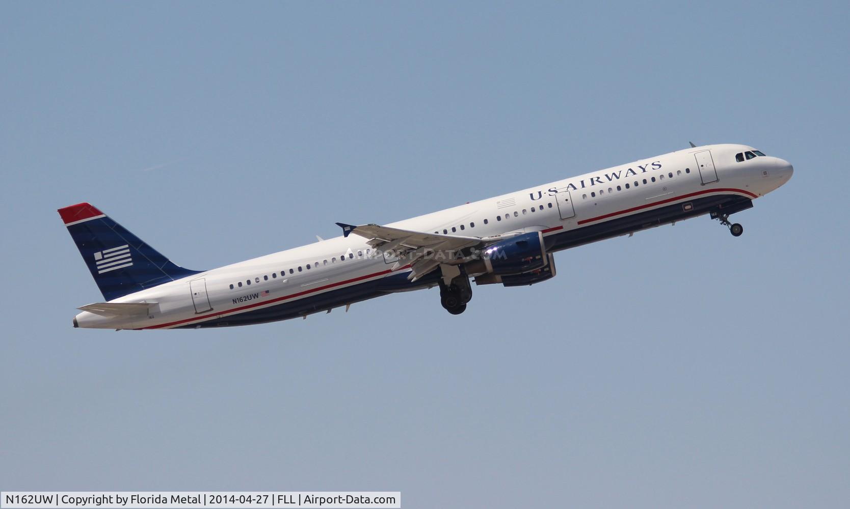 N162UW, 2001 Airbus A321-211 C/N 1412, USAirways A321