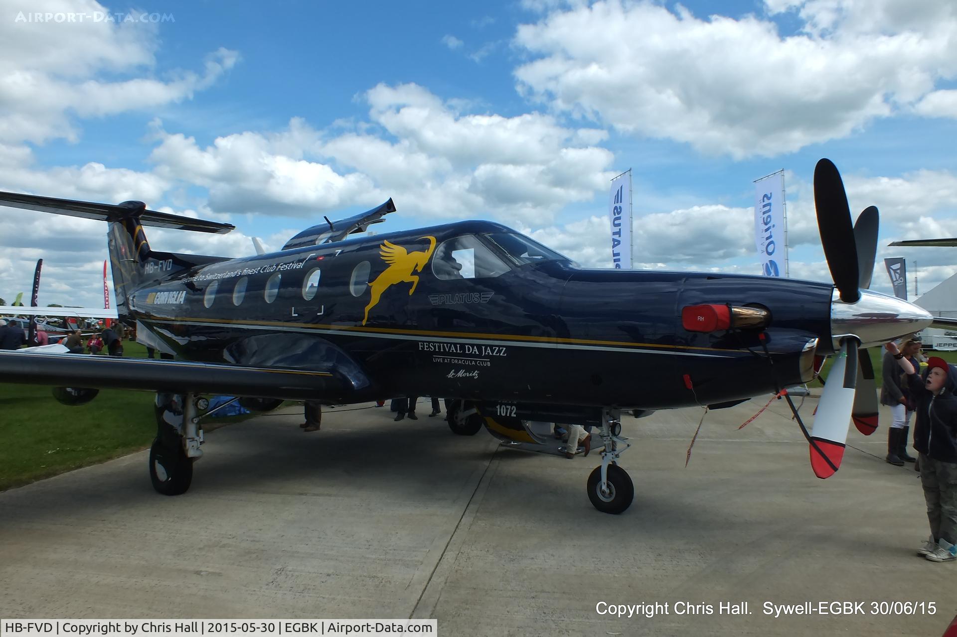 HB-FVD, 2008 Pilatus PC-12/47E C/N 1072, at Aeroexpo 2015