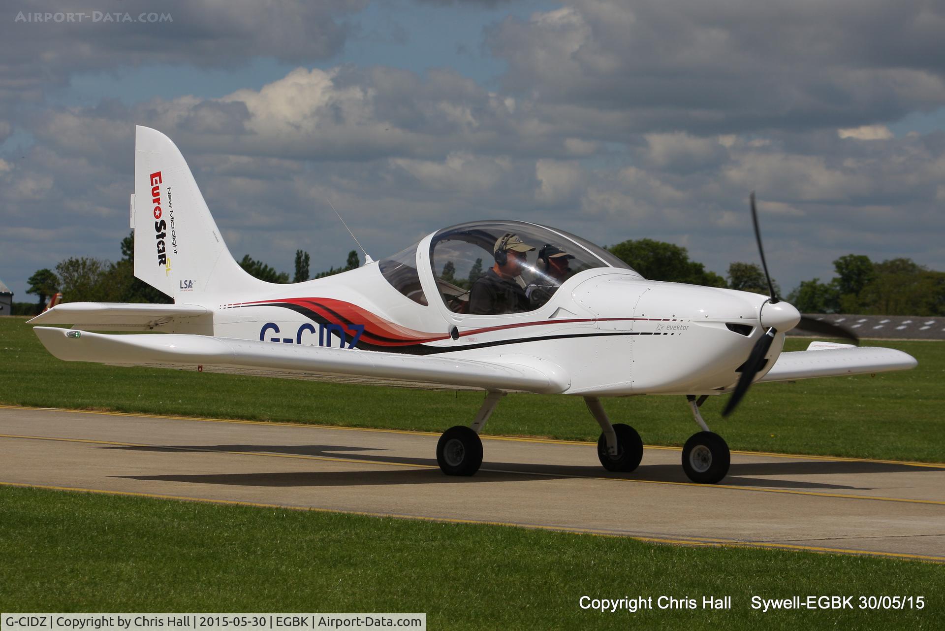 G-CIDZ, 2013 Aerotechnik EV-97 Eurostar SL C/N 2013-4107, at Aeroexpo 2015