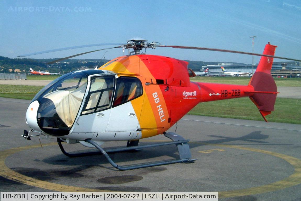 HB-ZBB, Eurocopter EC-120B Colibri C/N 1067, Eurocopter EC.120B Colibri [1067] (BB Heli) Zurich~HB 22/07/2004
