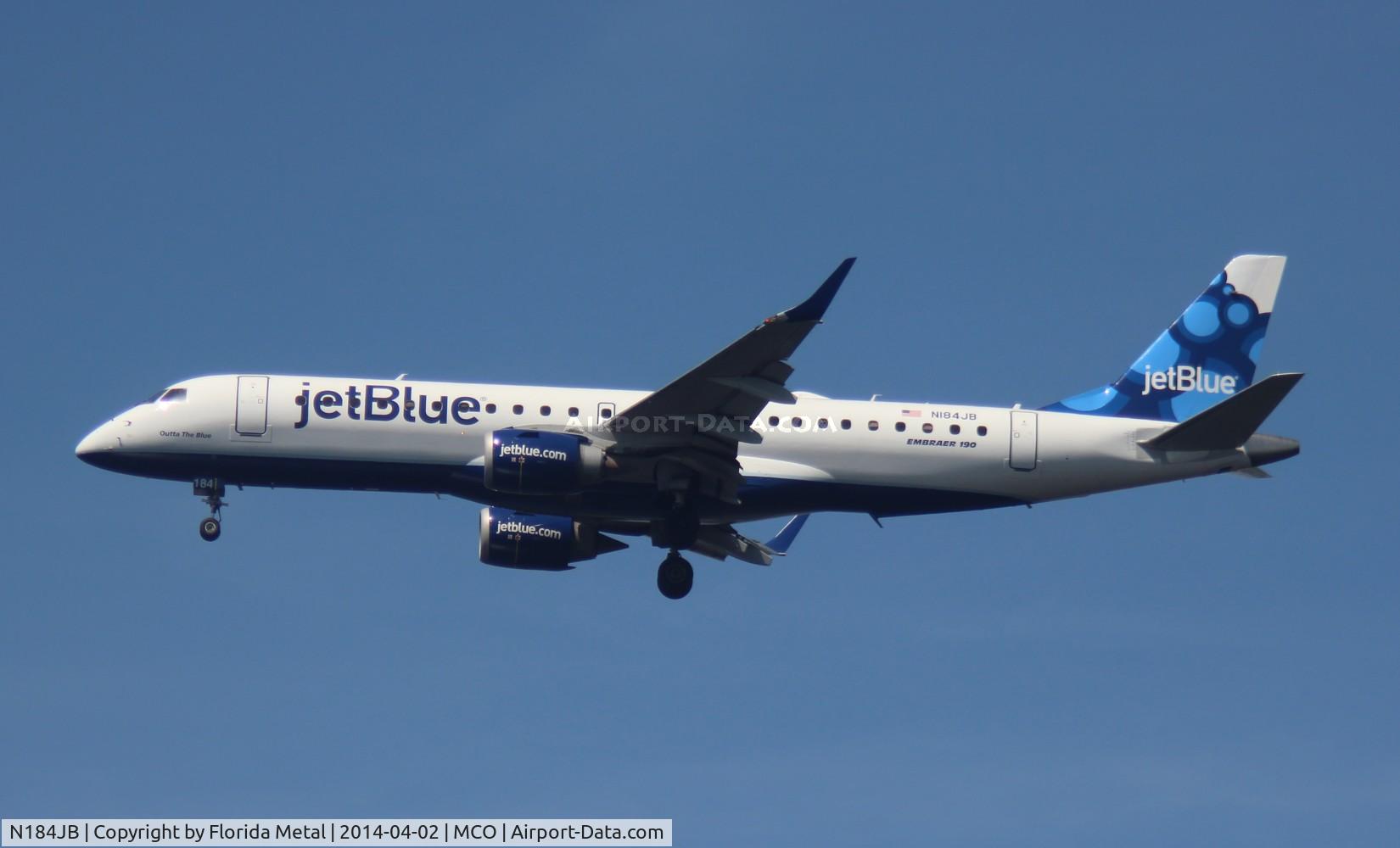 N184JB, 2005 Embraer 190AR (ERJ-190-100IGW) C/N 19000008, Jet Blue