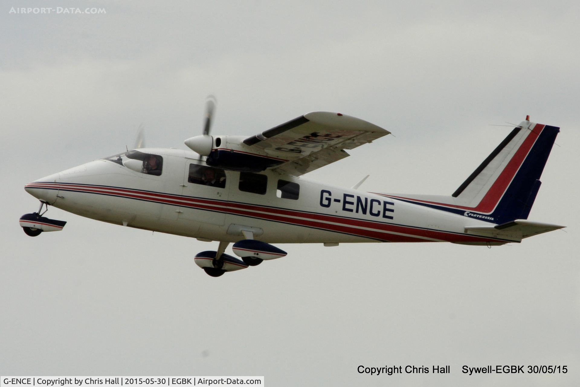 G-ENCE, 1978 Partenavia P-68B C/N 141, at Aeroexpo 2015