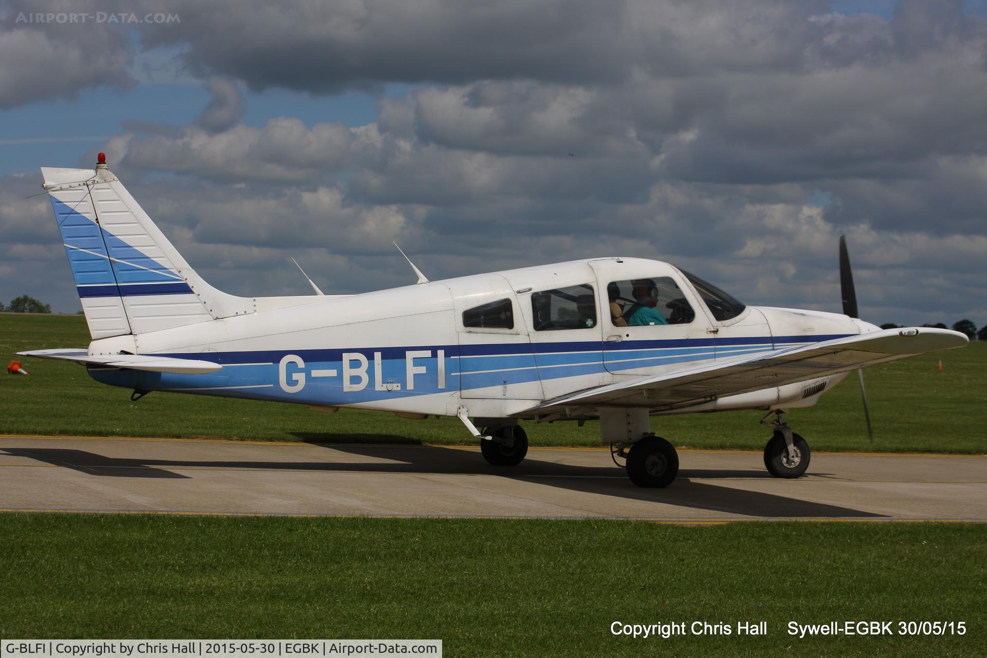 G-BLFI, 1984 Piper PA-28-181 Cherokee Archer II C/N 28-8490034, at Aeroexpo 2015