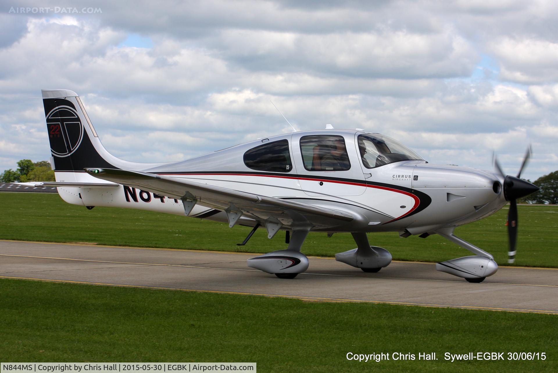 N844MS, 2013 Cirrus SR22T C/N 0630, at Aeroexpo 2015